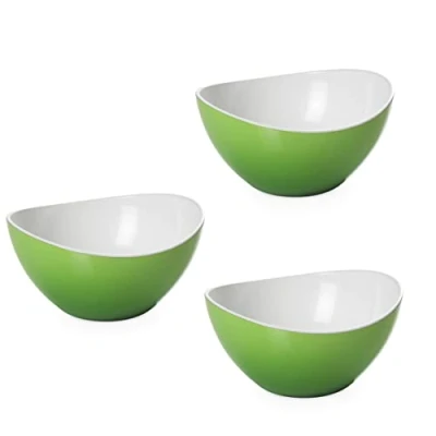 Immagine di Omada Design 3 Ciotole Colorate da 40 cl, Infrangibili, Impilabili, Lavabili in Lavastoviglie, Linea Trendy