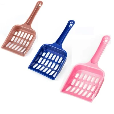 Immagine di BOBOZHONG 3 Pezzi Paletta per Lettiera Gatti,Paletta Gatti in Plastica, Set di Escrementi con Manico Lungo Animali Domestici
