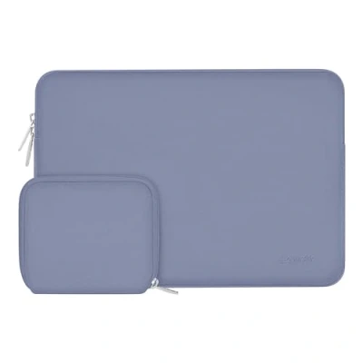 Immagine di MOSISO Laptop Custodia PC Portatil Compatibile con MacBook Air/PRO,13 13,3 Pollici Notebook,Compatibile PRO 14 M3 M2 M1 Max 2024 2021,Neoprene Borsa Piccolo Case, Grigio Lavanda
