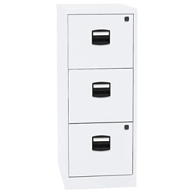Immagine di Bisley Home Pfa 696 Armadietto con 3 cassetti, in Metallo, 40 x 41,3 101,5 cm, Colore: Bianco