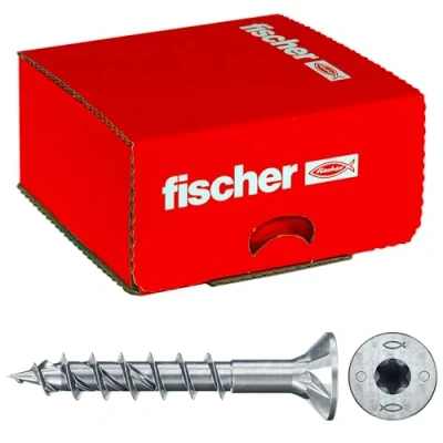 Immagine di Fischer Power Fast II 670371 Viti per truciolare 5 mm 35 Interno Esagonale rotondo, multidentato, TX, Torx, Impronta T Acciaio galvanizzato zinco