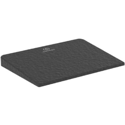Immagine di Ideal Standard Ultra Flat S i.life, Copripiletta in finitura per piatto doccia, Tappo scarico doccia originale, Nero
