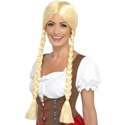 Immagine di SMIFFYS Parrucca Bellezza Bavarese, Bionda, con Trecce