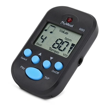 Immagine di Drfeify Mini metronomo, Parti Beat Clip digitali on Tempo metronomo Accessori per Strumenti Musicali(Nero)