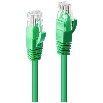 Immagine di LINDY 48055 RJ45 cavo di rete, patch CAT 6 U/UTP 30.00 m Verde 1 pz.