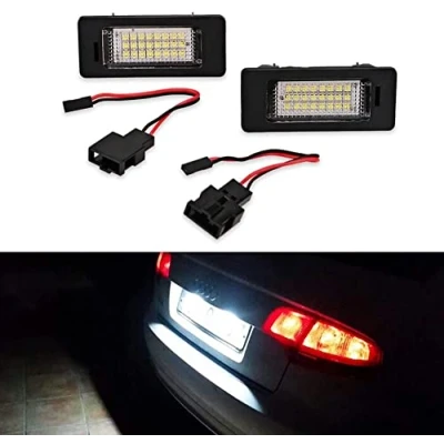 Immagine di MARCHFA KOLOME 2 X 24 LED SMD Luci targa Canbus Error per A4 (B8) A5 / S5 Q5 TT/TT RS