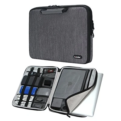Immagine di iCozzier 15 15.6 Pollici Borsa per Computer Portatile/Costodia Accessori elettronici for Laptop/Ultrabook/Notebook/Netbook/MacBook Grey