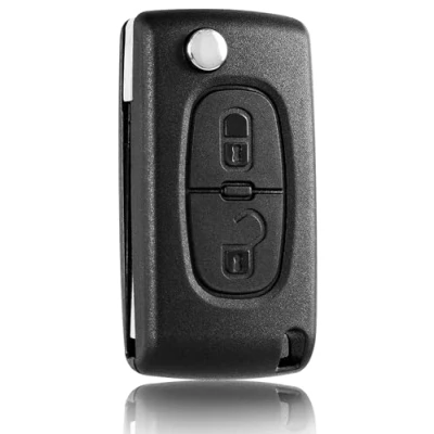 Immagine di 2 Tasti Cassa Telecomando Tipo Coltello per Peugeot 207 308 407 607 807 e Citroen C2 C3 C4 C5 C6 C8 DS3 DS4 Guscio chiave auto pilota