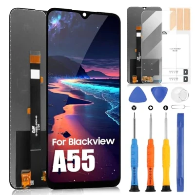 Immagine di LCD Display per Blackview A55 / PRO Schermo Digitazer Touch Assembly con Riparazione Kit