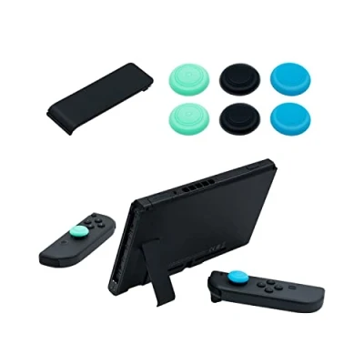 Immagine di Mcbazel Switch Console di ricambio Cavalletto NS con 6 Thumbstick Cover Case per