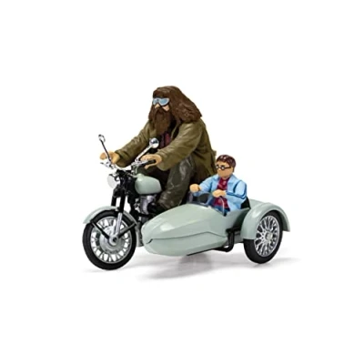 Immagine di Harry Potter Modello Motocicletta Sidecar con Hagrid e DieCast Metallo Lunghezza 8cm Multicolore