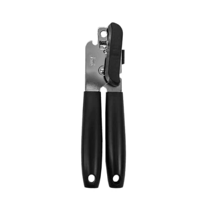 Immagine di Fackelmann 680135 Apriscatole, Plastica Acciaio Inossidabile, Argento, Nero