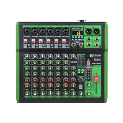 Immagine di D Debra DI 8UX mezclador de audio professionale 8 canali con 99 effetti digitali DSP entrada USB MP3 per DJ consola(DI (8 canali)
