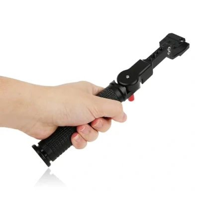 Immagine di Oumij Impugnatura per Imbracatura Pieghevole, Lega di Alluminio Pieghevole Esterno Nero Dell&#039;imbracatura Stabilizzatore Accessori DJI Ronin S/Ronin SC