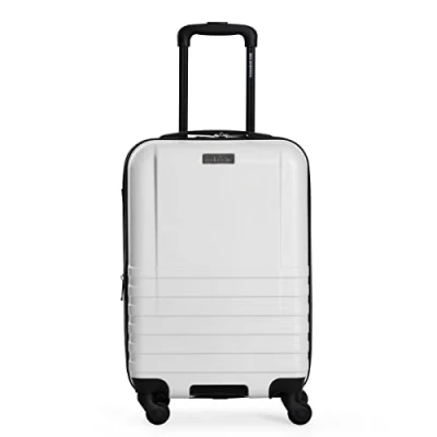Immagine di Ben Sherman Derby Hereford Sunderland Spinner Valigia verticale da viaggio, bianco, 4 Wheel 28&quot;, Trolley viaggio a ruote, 71,1 cm, bianco