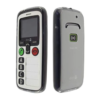 Immagine di caseroxx TPU Custodia per Doro Secure 580 / 580IUP, Guaina (TPU in bianco transparente)