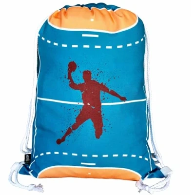 Immagine di HECKBO Sacca per Bambini, Ragazzi e Ragazze Tema Pallamano, Handball Lavabile in Lavatrice 40x32cm Ideale Asilo, Scuola, Viaggi, Sport Zaino, Borsa, da Ginnastica, Borsa Palla