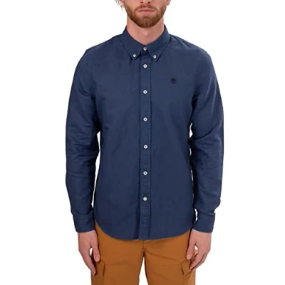 Immagine di Timberland Camicia Uomo Slim in Misto Lino e Cotone Taglia S (TB0A2DR92881)