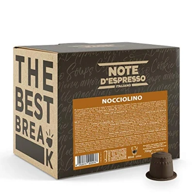 Immagine di Note D&#039;Espresso, Nocciolino, Capsule Compatibili Soltanto con sistema NESPRESSO*, 100 caps X 7g