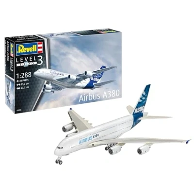 Immagine di Revell 03808 Airbus A380 Modellino in plastica non costruito/non verniciato, scala 1:288