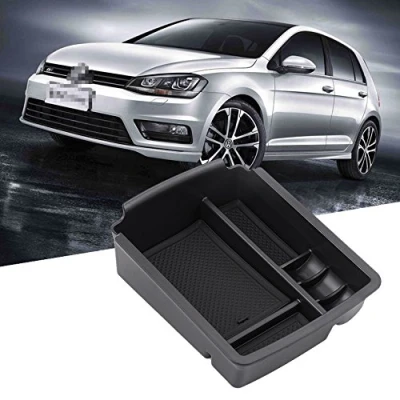 Immagine di SUPAREE Interior Front Center Console Bracciolo Organizzatore e Vassoio Estraibile, 1PCS