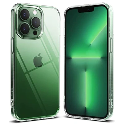 Immagine di Ringke Fusion Compatibile con Cover iPhone 13 Pro Max, Calza a Pennello, Custodia Antiurto Trasparente Buon Grip Disegnato per Max Clear