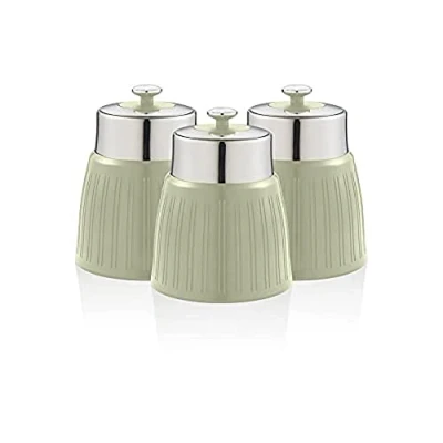 Immagine di SWAN SWKA1024GN Retro Set di 3 Barattoli Verde