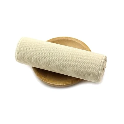 Immagine di NEFLUM 2 Metri 10cm di Larghezza Fascia Elastica Colore Elastico Largo Abbigliamento Elastici Tessitura Accessori per Cucire Fai da Te, Beige,