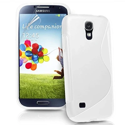 Immagine di ebestStar Cover Compatibile con Samsung S4 Mini Galaxy GT i9190, i9192, i9195 Custodia Protezione S Line Design Silicone Gel TPU Morbida e Sottile, Bianco [Apparecchio: 124.6 x 61.3 8.9mm, 4.3&#039;&#039;]