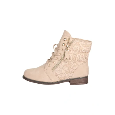 Immagine di Elara Herbst Stivaletti stringati, Donna, Taglia: 38, Beige Sintetico