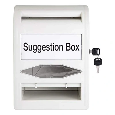 Immagine di Amazon Basics Urna in plastica ABS con lucchetto, Chiave, Non Trasparente