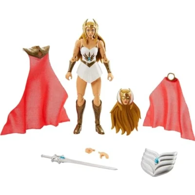 Immagine di Masters of the Universe Masterverse She Ra, Action Figure con Accessori, Motu da 17,8 cm, Giocattolo per Bambini 6+ Anni, HDR61