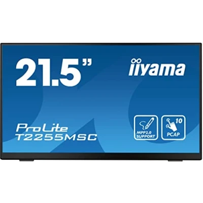 Immagine di Iiyama ProLite Monitor touch screen ERP: D (A G) 54.6 cm (21.5 pollici) 1920 x 1080 Pixel 16:9 5 ms HDMI ™, DisplayPort, USB IPS LED