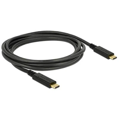 Immagine di Delock Cavo USB C Spina C®, C® 2 m Nero 83668