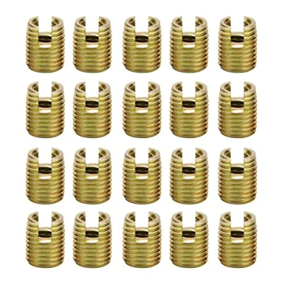Immagine di Akozon Inserto Filettato Autofilettante 20pz Inserti Filettati 302 Viti per Riparazione in Acciaio al Carbonio(Inner M6*1,0 Outer M9*1,0)
