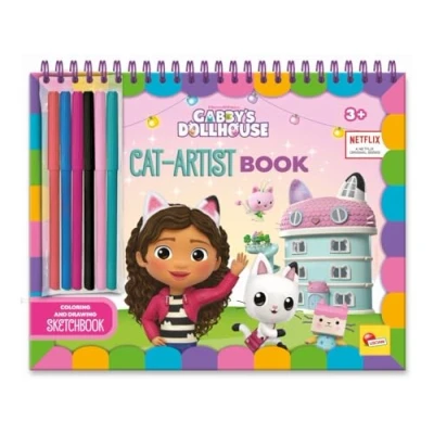 Immagine di Gabby&#039;s dollhouse sketchbook gab tastic book coloring and drawing in display 8
