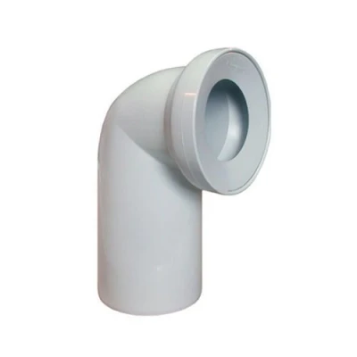 Immagine di Bianco rifiuti della toilette pan dell&#039;acqua i tubi fogna connettore del wc 90 110mm gomito grado