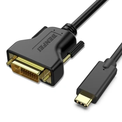 Immagine di BENFEI Cavo USB C a DVI 0,9m, Tipo [Compatibile Thunderbolt 3/4] per iPhone 15 Pro/Max MacBook Pro/Air 2023 iPad Pro iMac S23 XPS 17 e altro