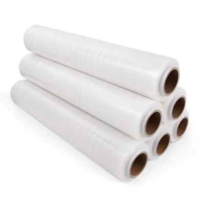 Immagine di Inoverse 6 rotoli di pellicola elastica trasparente, 40 cm/900 g, per mobili e trasloco, pallet, imballaggio su rotolo, materiale da