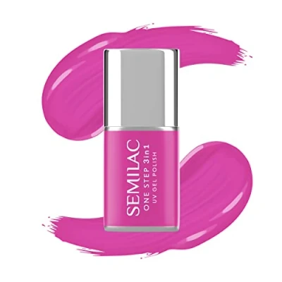 Immagine di Semilac One Step 3 in 1 smalto UV S685 rosa viola 7 ml