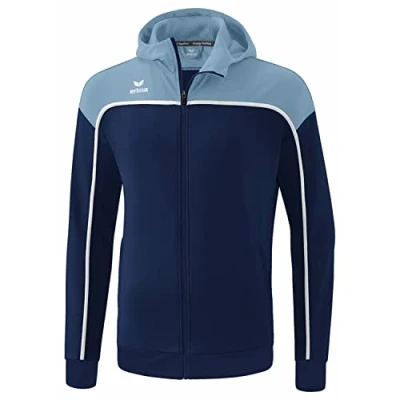 Immagine di Erima Change By Giacca da Allenamento con Cappuccio, new navy/faded denim/bianco, 140 Unisex Bambini e Ragazzi