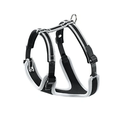 Immagine di Ferplast Pettorina Cane Taglia Piccola ERGOCOMFORT EXTRA SMALL, Regolabile, Comoda, Imbottita, Chiusura a Doppia Microregolazione, Sgancio Rapido, Argento