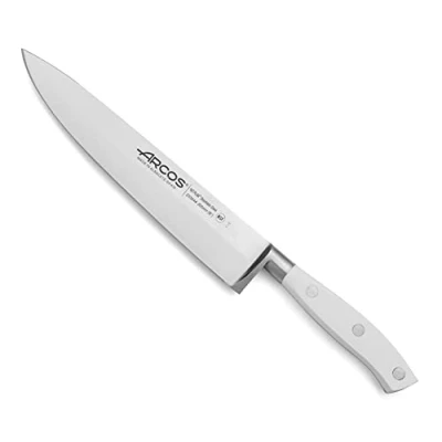 Immagine di Arcos Riviera Blanc Coltello Chef Forgiato in Acciaio Inox Formato 200 mm Colore Bianco