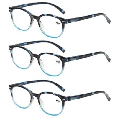 Immagine di MODFANS Confezione da 3 Occhiali lettura 2.0 per donna, Lente Trasparente Visione Chiara Montatura Leggera Moda Comodo Inclusa Tasca Gli