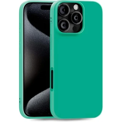 Immagine di MyGadget Cover compatibile con iPhone 16 Pro Max Custodia Protettiva in Silicone Morbido Case TPU Flessibile Ultra Protezione Antiurto &amp; Antigraffio Verde scuro