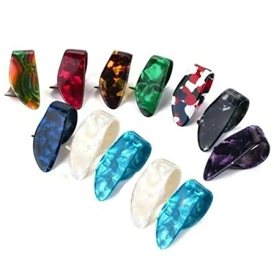 Immagine di Plectrum Per Le Del Pollice, 12 Pezzi Celluloide Phumb Phies Picks Mandolin Banjo Thumb Cuitar