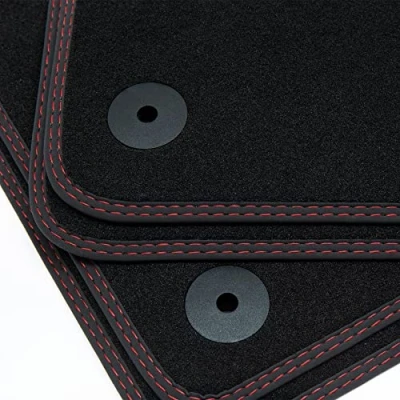 Immagine di tuning art BDN295 Tappetini per Range Rover 3 2002 2012 Doppia Cucitura, Cucitura:2X Rosso
