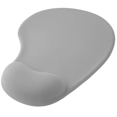 Immagine di OcioDual Tappetino per Mouse con Poggiapolsi, Colore Grigio, Ergonomico Supporto in Gel, Tessuto Morbido Base Gomma Antiscivolo Laser e Ottici