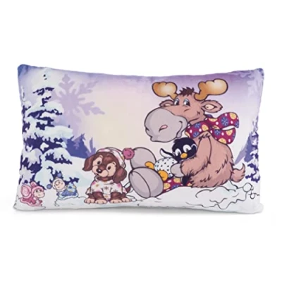 Immagine di NICI Cosy Winter 43 x 25 cm Viola Soffice Cuscino in Materiale sostenibile, Bambine, Neonati e Amanti dei Peluche Ideale a casa, all&#039;asilo o Viaggio, Colore Lilla, 43x25cm, 49330