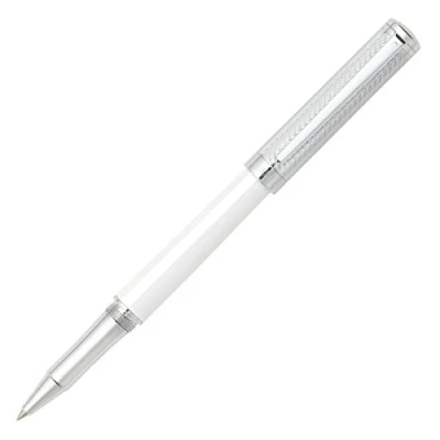 Immagine di Sheaffer Intensity con incisione a spirale Penna sfera finiture cromate, corpo bianco